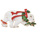 Polar Bear Shape Christmas Brooch Pin Gift Y9Y7