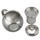 Stainless Steel Glass Faced Modern Teapot Herbal + Tea Leaf Infuser 750ml I7N4