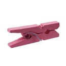 100 Mini wooden pegs (Pink)