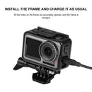 Protective Shell Case for DJI Osmo Action Camera Black with Bracket and Screw