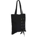 New Women's Casual Lace-up Canvas Tote Bag Female Canvas Shoulder Bags cros A3E6