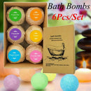 6pcs Deep Bath Salt Body Oil Moisturizing Bath Ball Natural Bubble Bath Sal