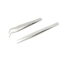 2pcs Stainless Steel Tweezers Tool DIY Precision Electric tweezers Repair T T Nw