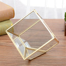 1X(Geometric Micro- Landscape Plant Transparent Glass House Flower Room Wed