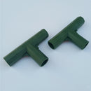 2pcs Green Plastic 16mm Greenhouse Pipe Fittings PVC Building Fittings 3T