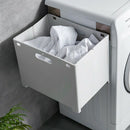 Folding Wall Mounted Laundry Basket Plastic Laundry Hamper Dirty Clothes St