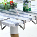 6 Pack Stainless Steel Tablecloth Tables Cover Clips Holder Cloth Clamps Picnic