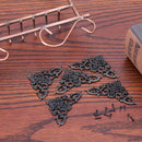 12pcs Bronze Furniture Corner Brackets for Jewelry Chest Wine Case Box