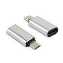 2 x USB Type C Female to Micro USB Male Converter Adapter Charger for Nexus