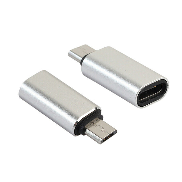 2 x USB Type C Female to Micro USB Male Converter Adapter Charger for Nexus #gib