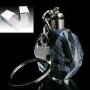 Dragon Ball Z Saiyajin Son Goku Trunks Crystal Key Ring Chain LED Light Pendant