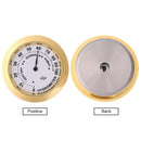 Aluminum Alloy Round Temp Humidity Meter for Guitar Musical Instrument Care Tool