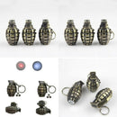 Mens Metal Keyring Retro Led Hand Grenades Super Bright  Flashlight Key Chain