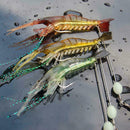 6G 3PCS Luminous Soft Lures Artificial Shrimp Hooks Fishing Baits