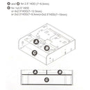5.25 to 3.5 inches Computer Optical Bay Drive Slot Case Adapter Mounting