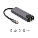 5 in 1 Type C Docking HUB Converter HDMI 2 USB 3.0 Gigabit LAN RJ45 Adapter
