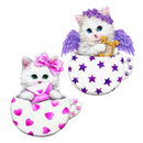 2 Sets Cats 5D Diamond Painting Embroidery Cross Crafts Stitch Kit Decor Art