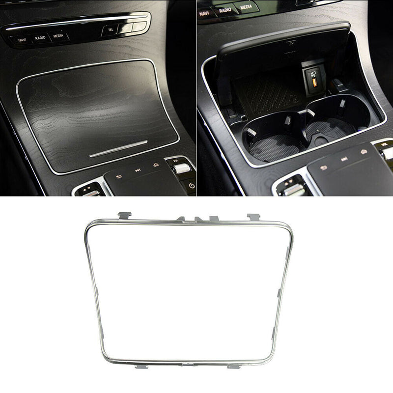 Ashtray Cup Holder Strip Trim Chrome Frame for Mercedes Benz W253 W205 2015-2020