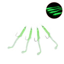 4Pcs Luminous Fishing Shrimp Lure Bait Plastic Shrimp Bait Squid Shrimp Lur-OZ
