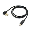 Reversible USB-C USB 3.1 Type C to USB 2.0 90 Degree Left & Right Angled Da