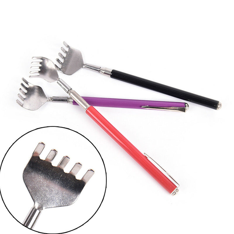 New Metal Stainless Steel Back Scratcher Telescopic Extendable Claw Extender Gw