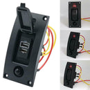 5V 3.4A 2 Port USB Charger Panel IP66 Waterproof for Boat Marine Yacht RV Truck