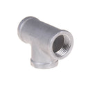 1/2" Tee 3 way Female Stainless Steel 304 Threaded Pipe Fitting NPTG~ï¼ˆ