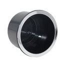 4pcs Recessed Black Drink Cup Can Stubbie Holder Marine Boat Yacht RV Universal