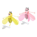 2x Flying Bee Toys Aircraft Mini Kids Flying Toys Obstacle Avoidance Indoor Game