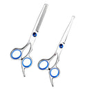 2x 6.7'' Barber Metal Haircutting Thinning Scissors Shears W/ Finger Insert