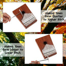 Kalimba Thumb Piano 17 Keys With Mahogany Wooden With Bag, Hammer And Music