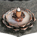 Incense Burner Holder Censer Plate For Candle Aromatherapy Lotus Purple