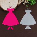 3pcs DIY Formal Dress Shape Cutting Die Scrapbooking Embossing Stencil Gift