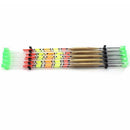 10pcs Portable Wood Light Stick Drift Tube Bobber Fishing Float Random Colo J8N3
