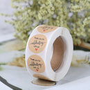 500PCs/Roll Round Thank You Stickers 1inch Handmade Envelope Stationery StiSEAU
