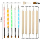 18PCS Mandala Dotting Tools Set Embossing Stylus Large Dotting Rods for Pai