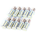 Car Auto S25 1156 BA15S P21W 18-LED SMD 5050 White Turn Signal Light Bulb LampM&