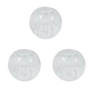 3x Dia.12cm Glass Sphere Ball Tea Light Candle Holder Voitive Candlestick