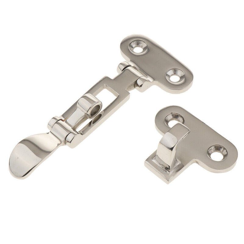Anti-Rattle Lockable Hold Down Clamp Latch Marine High Polished Stainless Steel