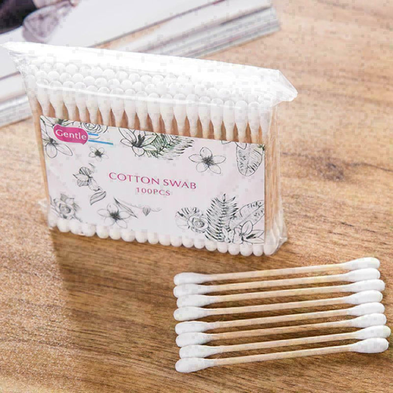 500* Multifunctional Bamboo Cotton Swabs Cotton Swabs Ear Tools S5F1 Medica O9Y2