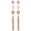 Fashion Geometric Women'S Hanging Earrings Colorful Rhinestone Jewelry Eleg