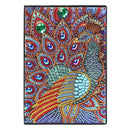 DIY Peafowl Special Shaped Diamond Painting 50 Pages Sketchbook A5 Notebook