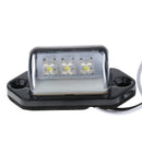 2Pcs 3 LED Rear Tail License Number Plate Light Lamp 12V Car Truck Trailer