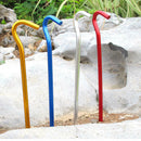 10pcs Question mark Nail Steel peg Tent Tarp parts peg 18 cm Aluminum Alloy FGT