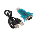 Blue USB to RS232 Serial Port DB9 9Pin Male Converter Adapter Cable