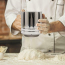 Double-layer Flour Sieve Handheld Stainless Steel Hand-pressed Filter Sifters Cu