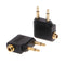 3.5mm Jack Audio Adapter for Airline Airplane Travel Earphone Headphone Part  JR