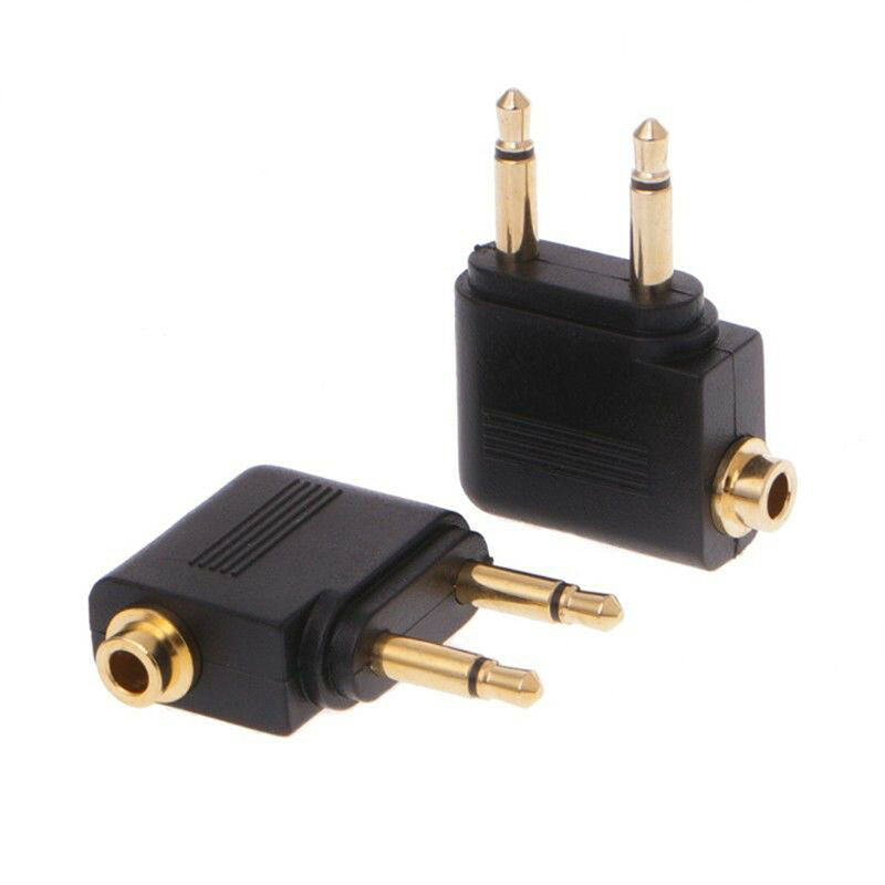 3.5mm Jack Audio Adapter for Airline Airplane Travel Earphone Headphone Part  JR