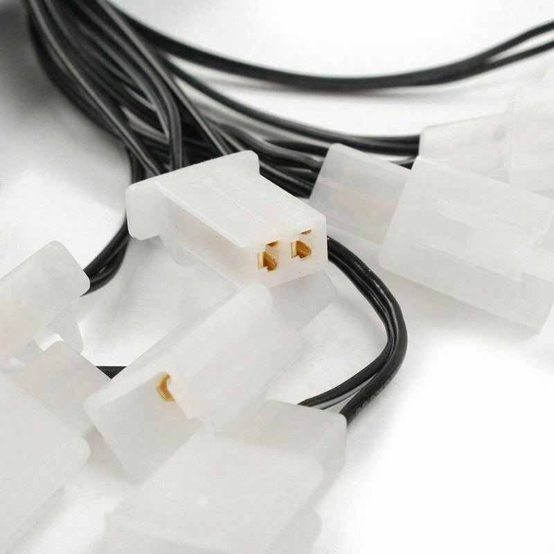 1 Set Car 6X 3 LEDs Blue Strobe Emergency Flashing Police Warning Grill Light