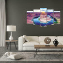 5pcs 5D DIY Full Drill Diamond Painting Ring Lake Water Cross Stitch Kits